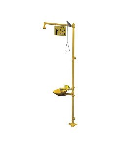 Lavaojos con ducha de emergencia